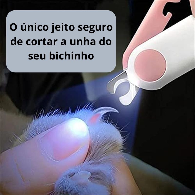 TesouPet - Tesoura de Unha para Pet com Led