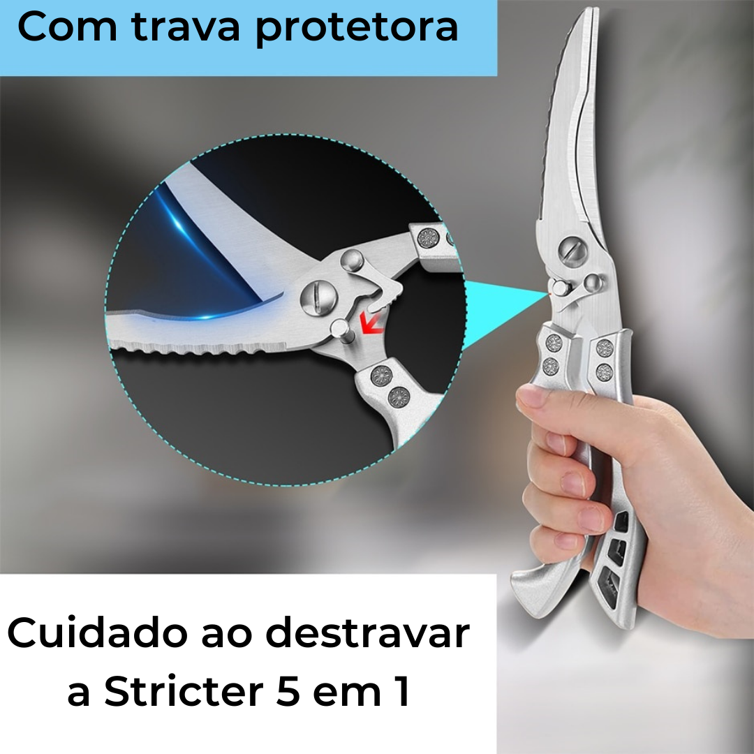 Super Tesoura Japonesa Shark Pro 5 em 1